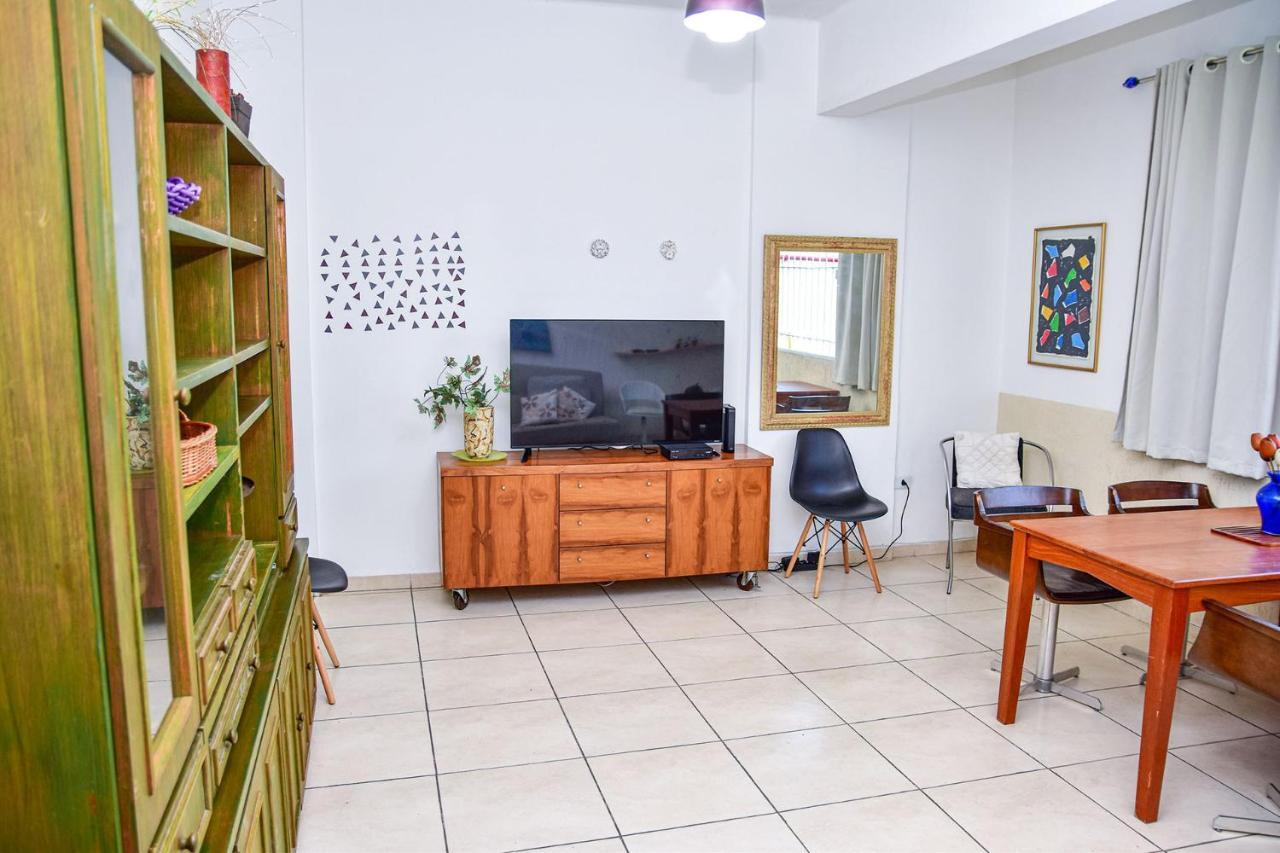 Charmoso Apto A Beira-Mar Com Wi-Fi Em Santos Sp Appartement Buitenkant foto